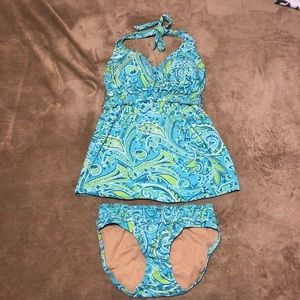A Pea in the Pod Maternity Tankini Swimsuit Small